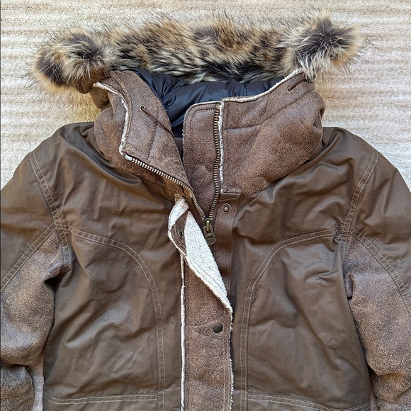 EUC KUHL ARKTIK Projekt GOOSE DOWN PARKA Women Jacket Sherpa Heavy Winter Size S - Picture 9 of 16